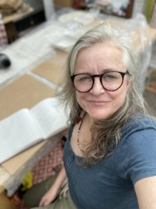 Portrait photograph of Tiffany in her studio